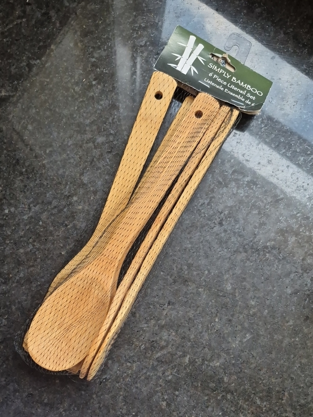 💙 Simply Bamboo 6-Piece Bamboo Utensil Set - Natural